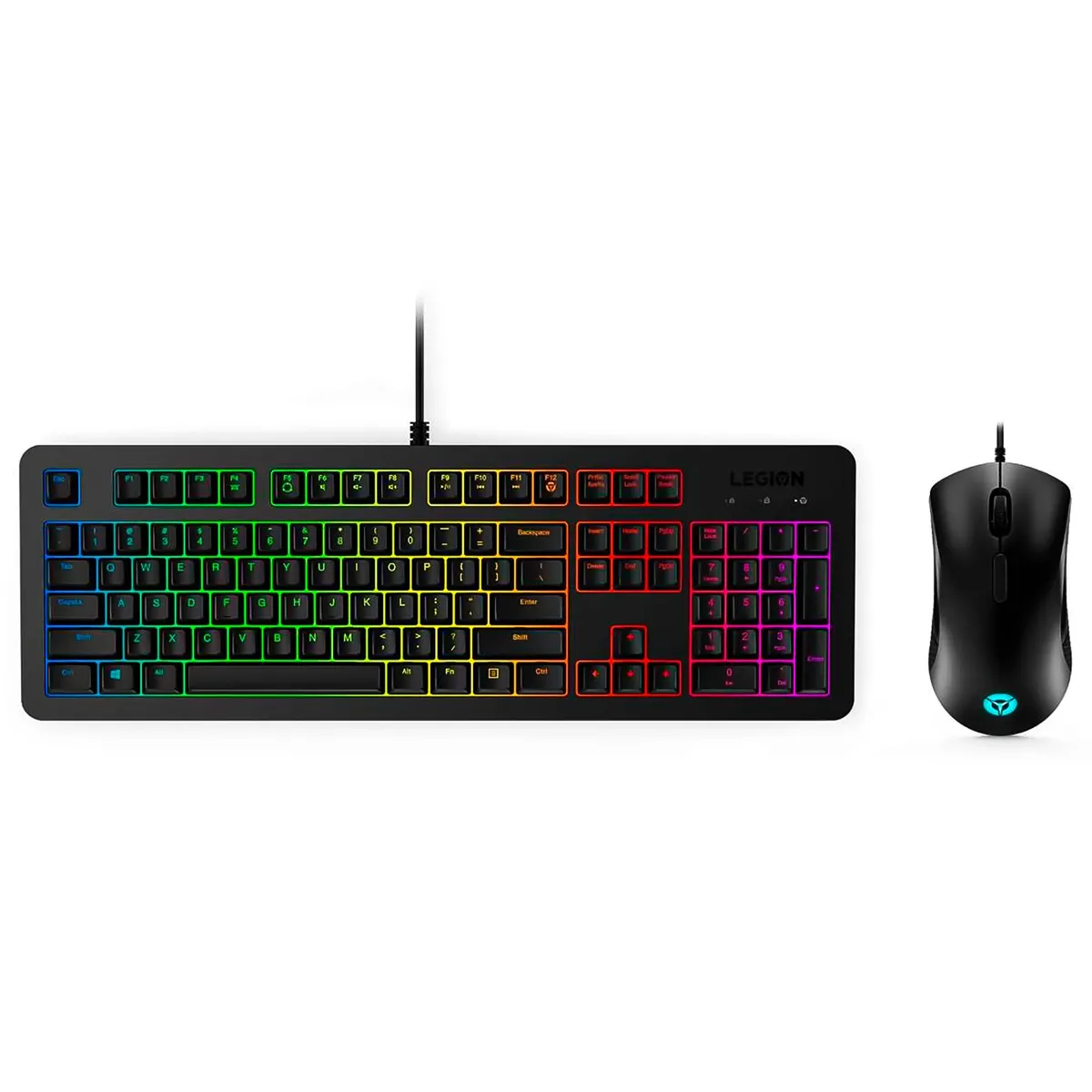 Lenovo - Combo LEGION Teclado y Mouse Alámbrico RGB KM300 Gaming