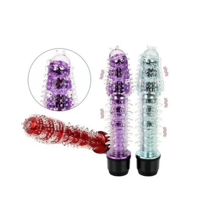 GENERICO - Vibrador Dragon Con Funda Texturizada 17 CM Rosado