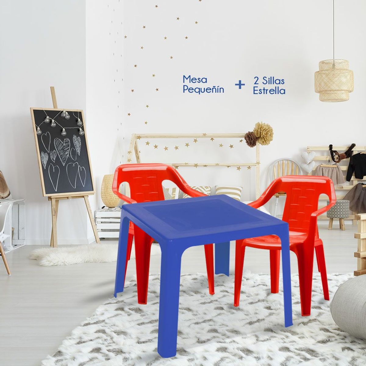 RIMAX - COMBO RIMAX (Mesa Infantil +  2 Sillas) - NIÑO