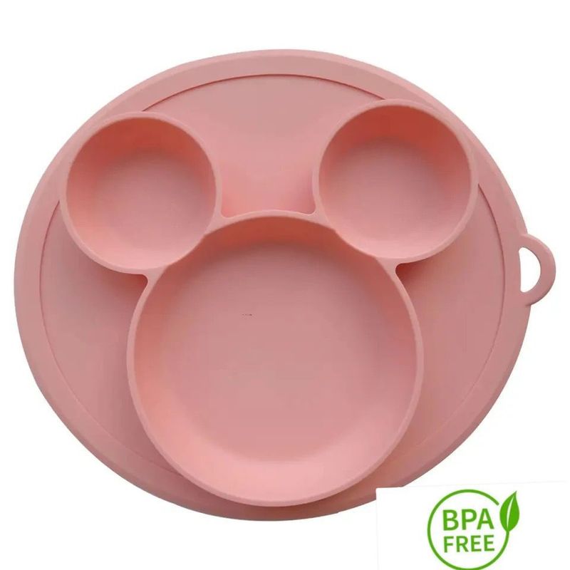 GENERICO - Bebé Plato De Silicona Niños Tazón Platos De Alimentación