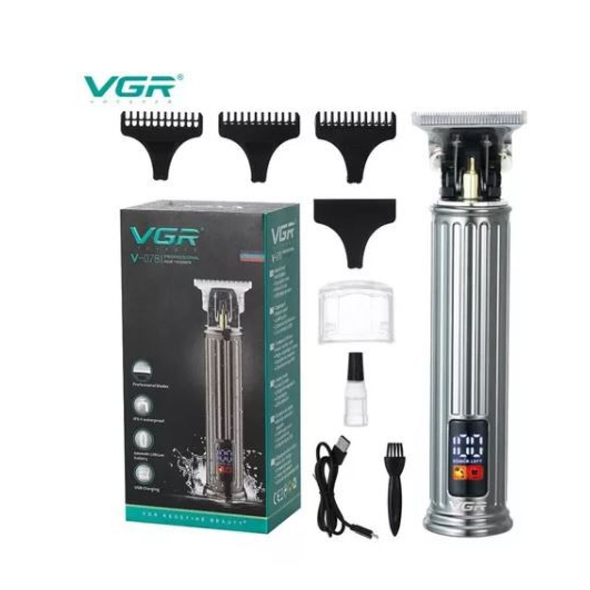 SHEN HUANG - Patillera Profesional Trimmer Original Potente Digital Vgr