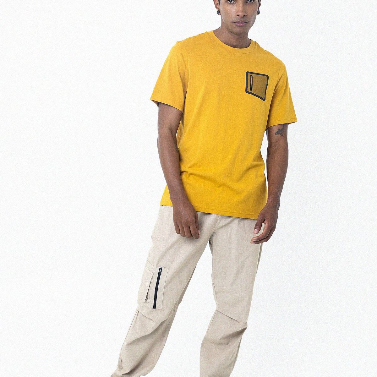 BELIFE - Pantalón Café Botas Con Elástico Para Hombre Belife