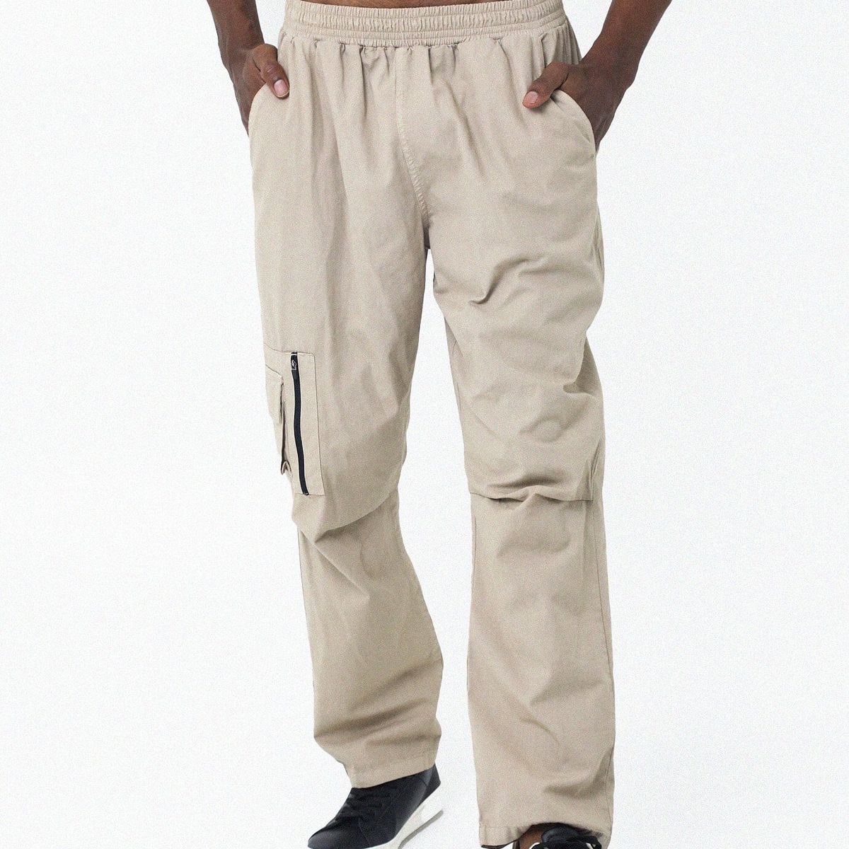 BELIFE - Pantalón Café Botas Con Elástico Para Hombre Belife