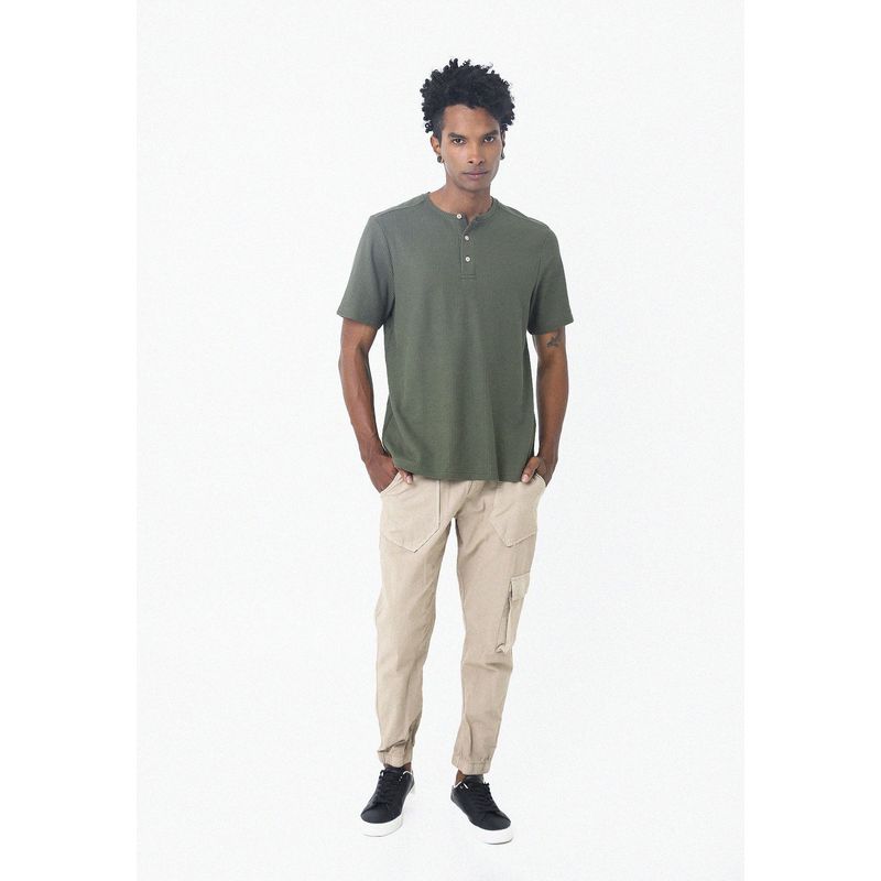 BELIFE - Pantalón Café Con Bolsillos Laterales Para Hombre Belife