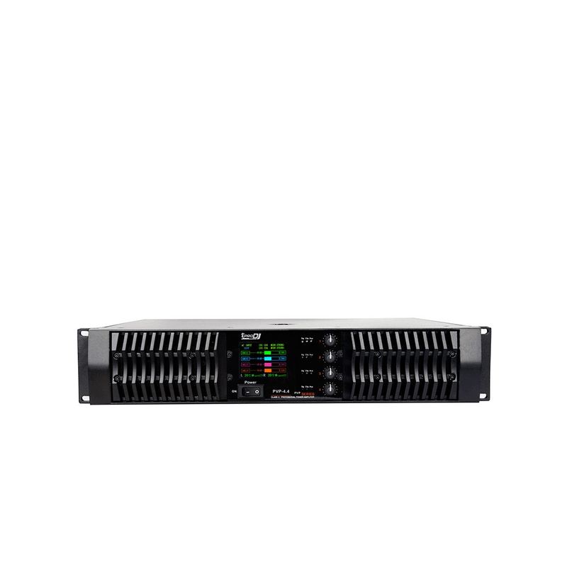 PRO DJ - Amplificador de potencia PVP 4.4 de 4 canales 2400W con pantalla (4oh)