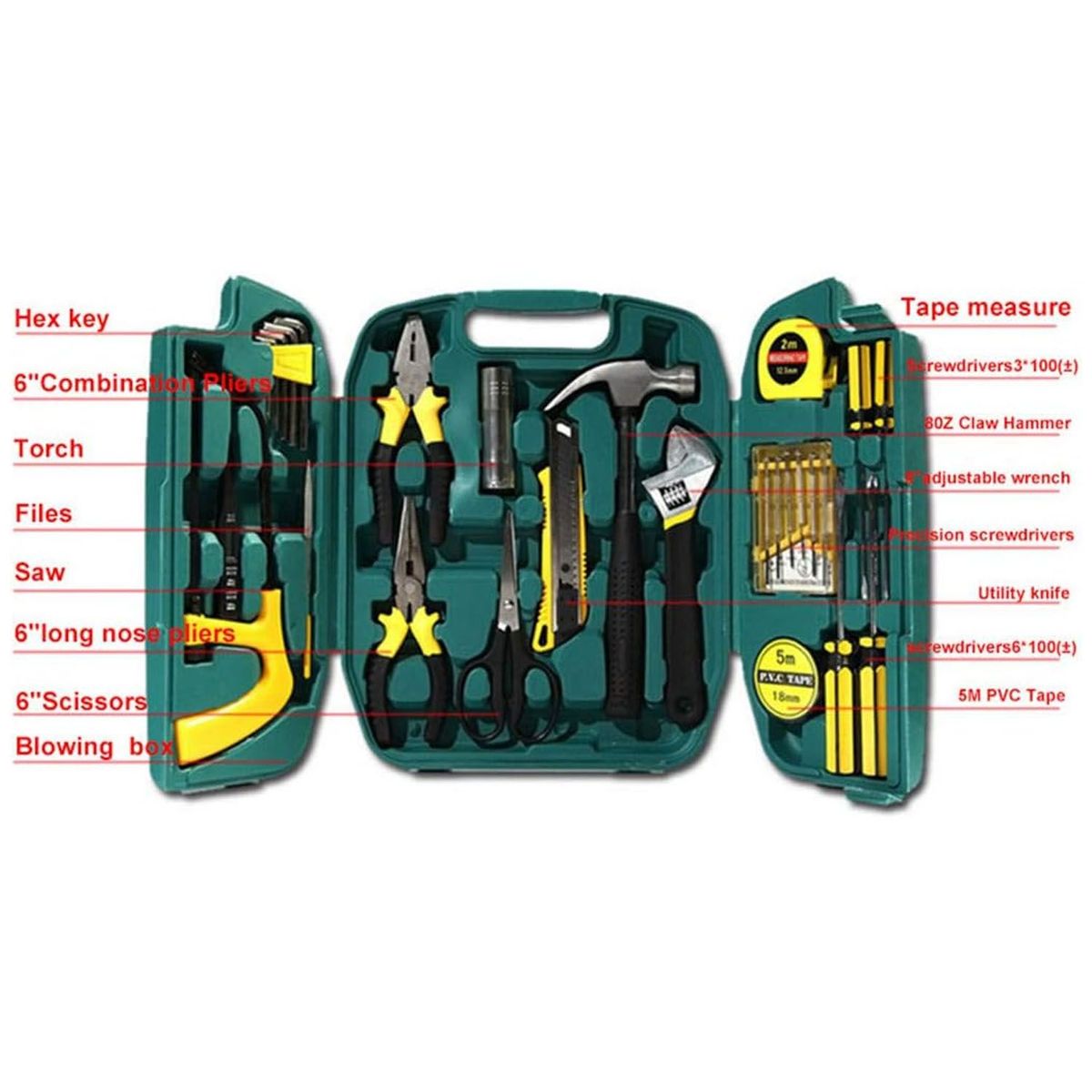 ONE PIXEL - Kit Set De Herramientas De 27 Piezas Con Estuche