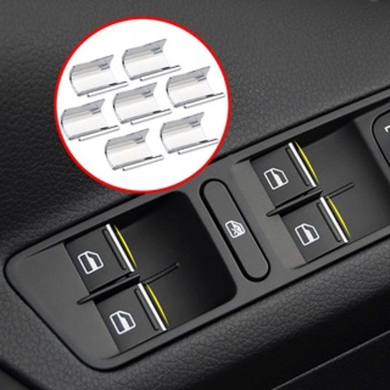 GENERICO - accesorios ford ecosport fiesta focus cubierta botones elevavidrios x 7 pcs