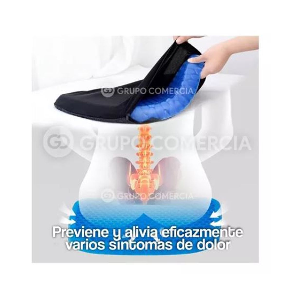 JASHEN - Cojín Ergonomico En Silicona Almohada Silla Para Carro
