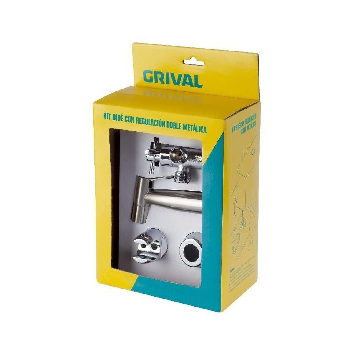 GRIVAL - Kit grival aseo bide con regulacion doble metalica