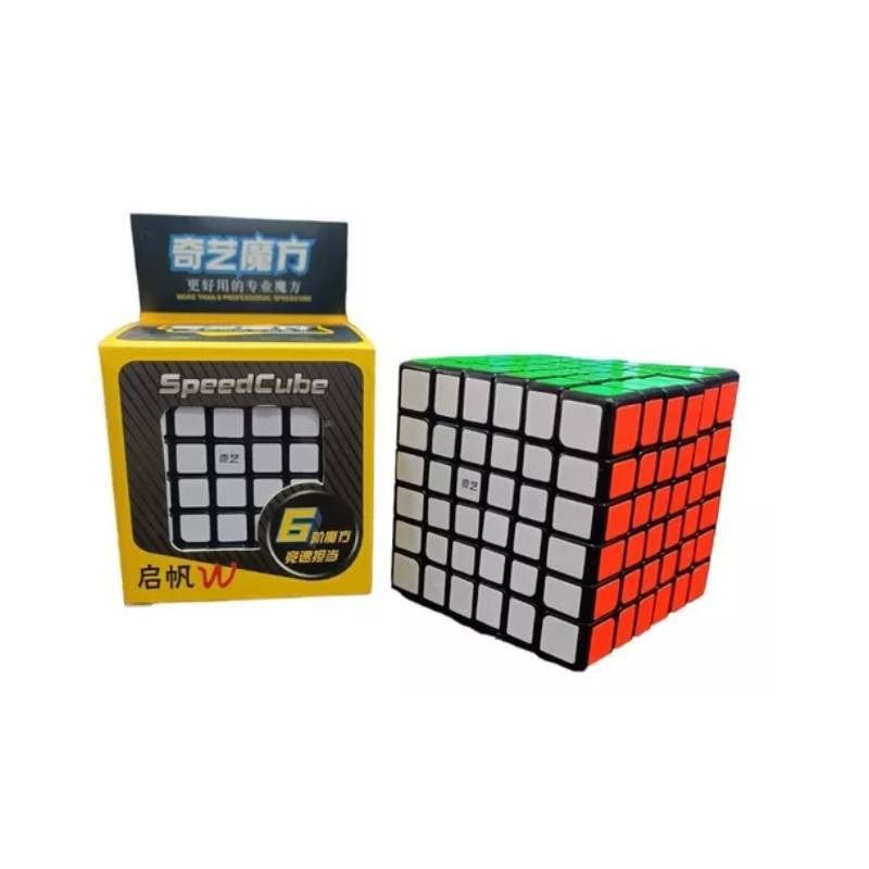 QIYI - Cubo Rubik 6x6 Negro Qifan W Qiyi Profesional Speed Stickers