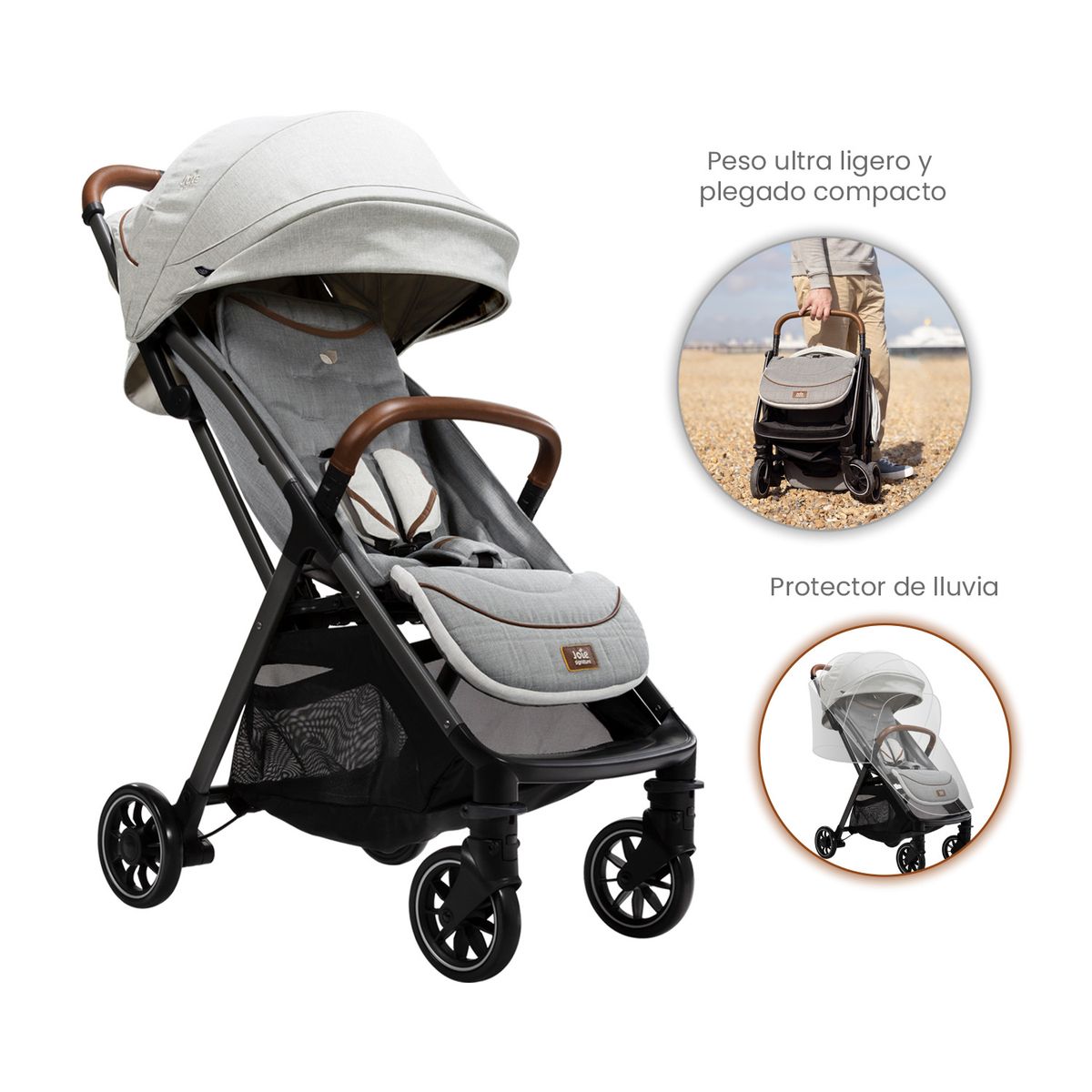 JOIE - Coche Compacto Bebe Parcel Oyster Joie