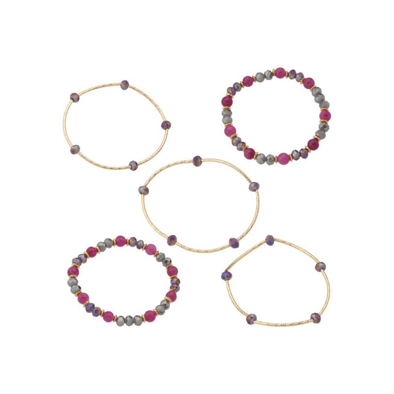 PLATERIA RAMIREZ - PULSERA  SET X5 JOYERÍA EN BRONCE_.