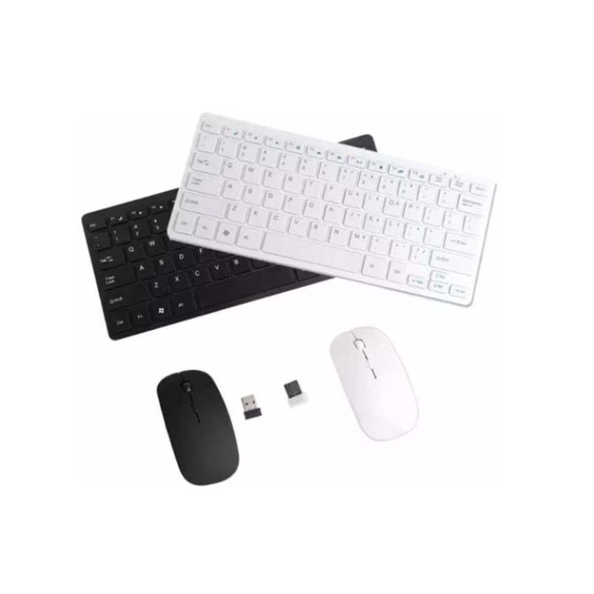 SHEBA - Combo Teclado Mouse Inalambrico Mini Tipo Mac Protec Teclado