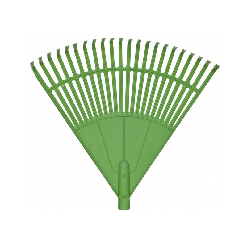 GENERICO - Escoba Rastrillo Plastico de 25 Dientes Verde Induma