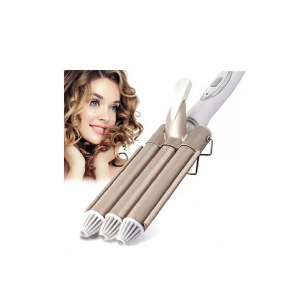 BUSHNELL - Plancha De Cabello Ondas De Sirena Rizadora