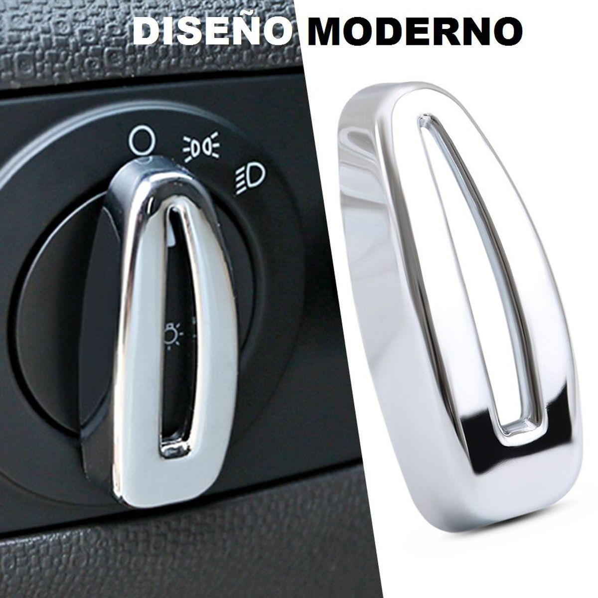 GENERICO - accesorios ford ecosport cubierta perilla de luces