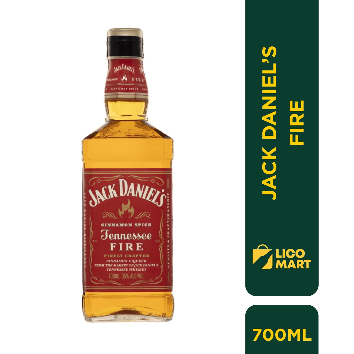 JACK DANIELS - WHISKEY JACK DANIEL´S FIRE 700 ML