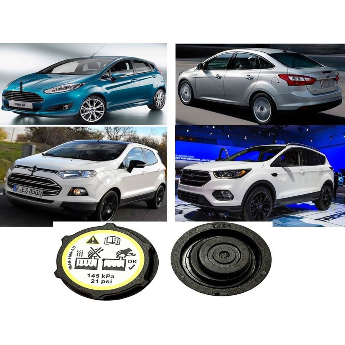 GENERICO - accesorios ford fiesta ecosport escape tapa refrigerante