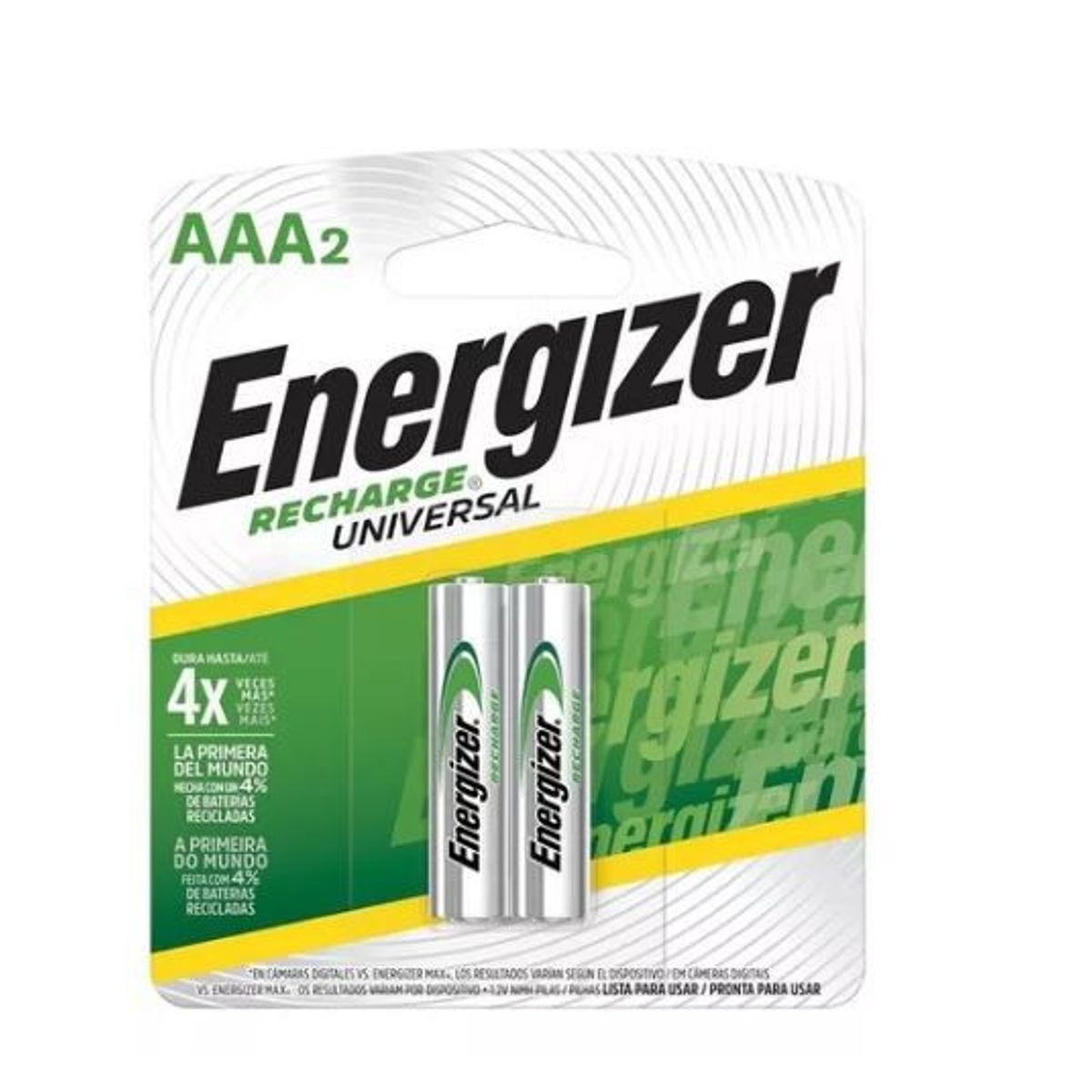 ENERGIZER - Pila Bateria Recargable Aaa X2 Energizer NH12BP