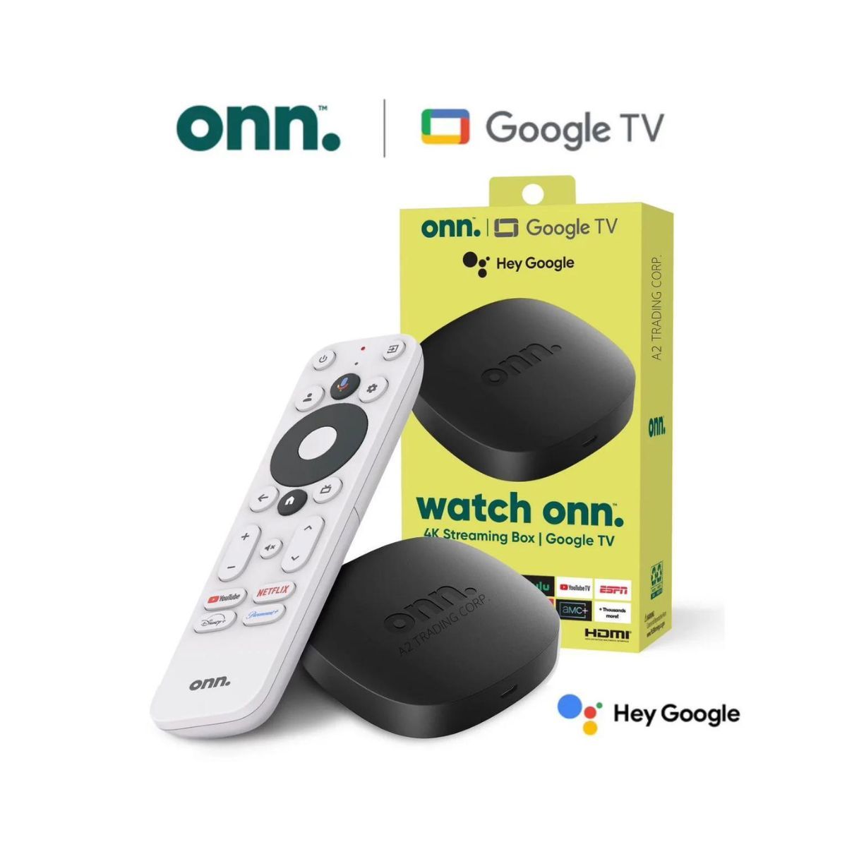 OEM - TV Box Watch Onn Google Tv 4K Streaming Asistente de Voz