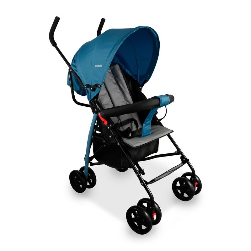 BEBESIT - Coche Paseador para Bebé Click Azul Bebesit  Ligero con Capota