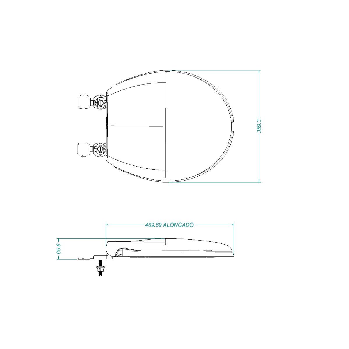 CORONA - Asiento Corona Aero Alongado Bone
