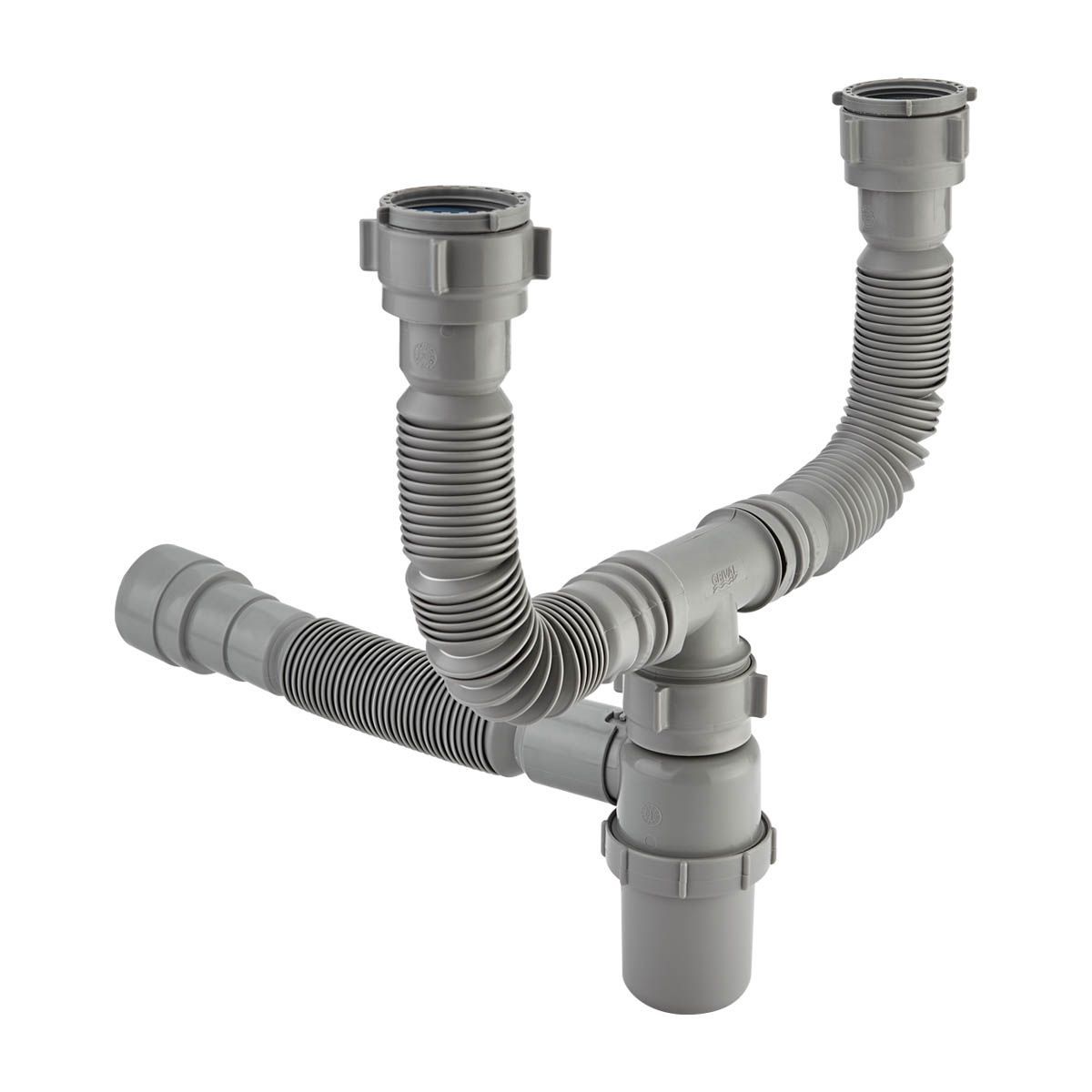 CORONA - Sifón botella Marca Grival flexible doble