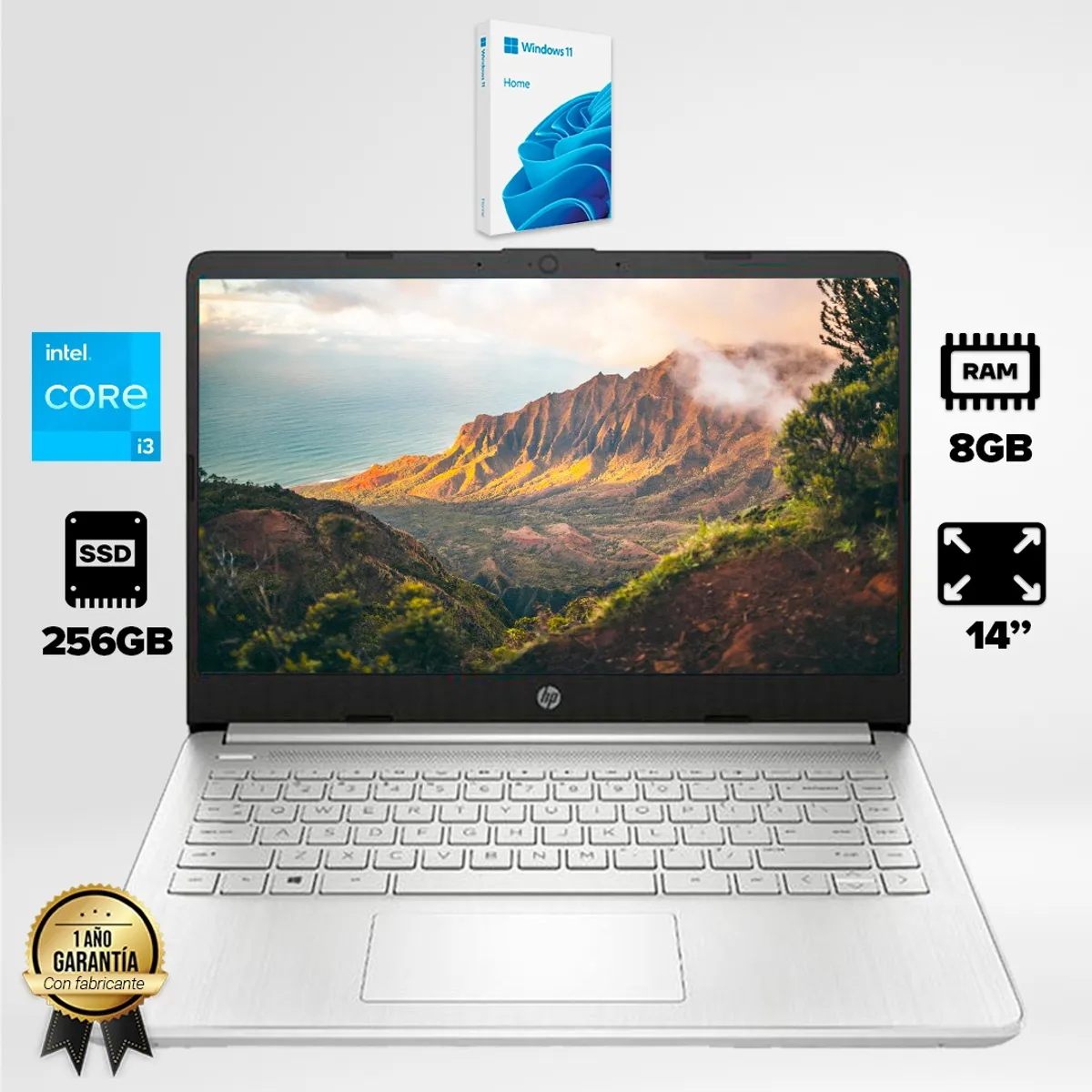 HP - Portatil Hp 14-dq5010la Core i3-1215U - RAM 8GB   256GB 14 HD