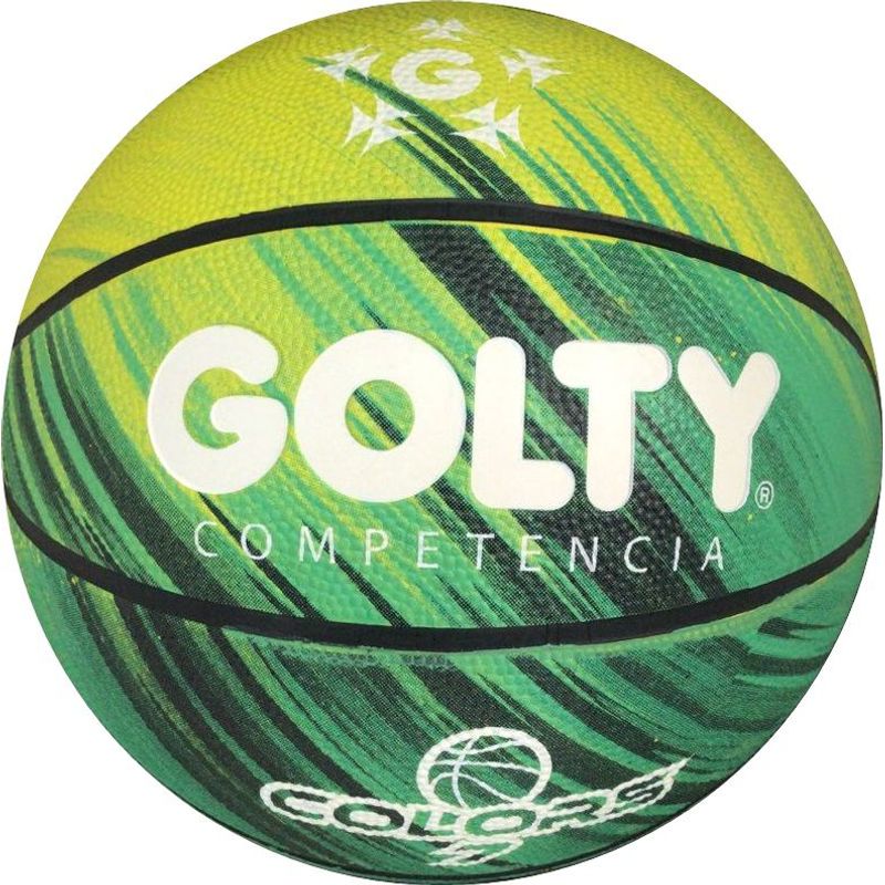 GOLTY - Balon De Baloncesto Golty Competencia Colors Caucho 7 Verde
