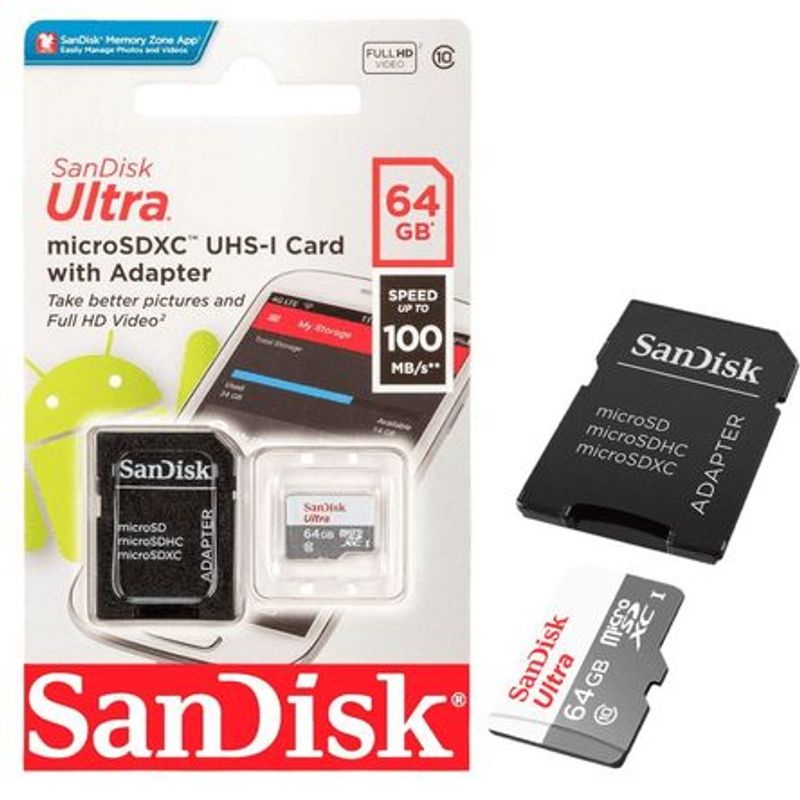 SANDISK - MEMORIA MICRO SD 64 GB SANDISK ULTRA