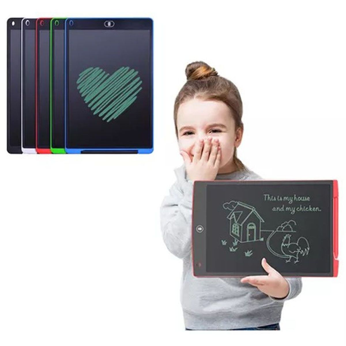 GENERICO - Tablero Mágico Niños Led Digita 12 Pulgadas Dibujo-escritura