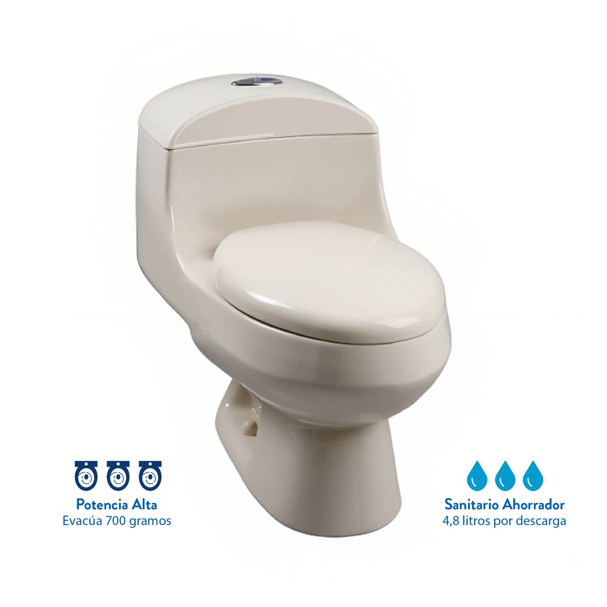 CORONA - Sanitario Montecarlo Corona Alongado Bone