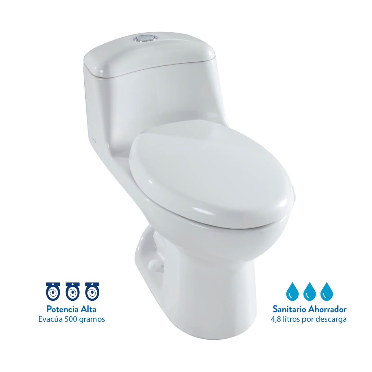 CORONA - Sanitario Corona smart alongado blanco