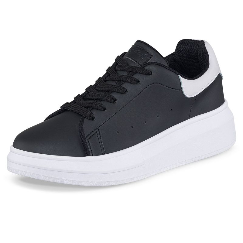 CROYDON - Tenis Urbanos Ailen Croydon Negro-Blanco para Mujer Croydon