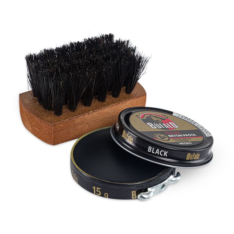 CROYDON - Kit Betun 15 Gr + Cepillo Negro para El Hogar Bufalo_.