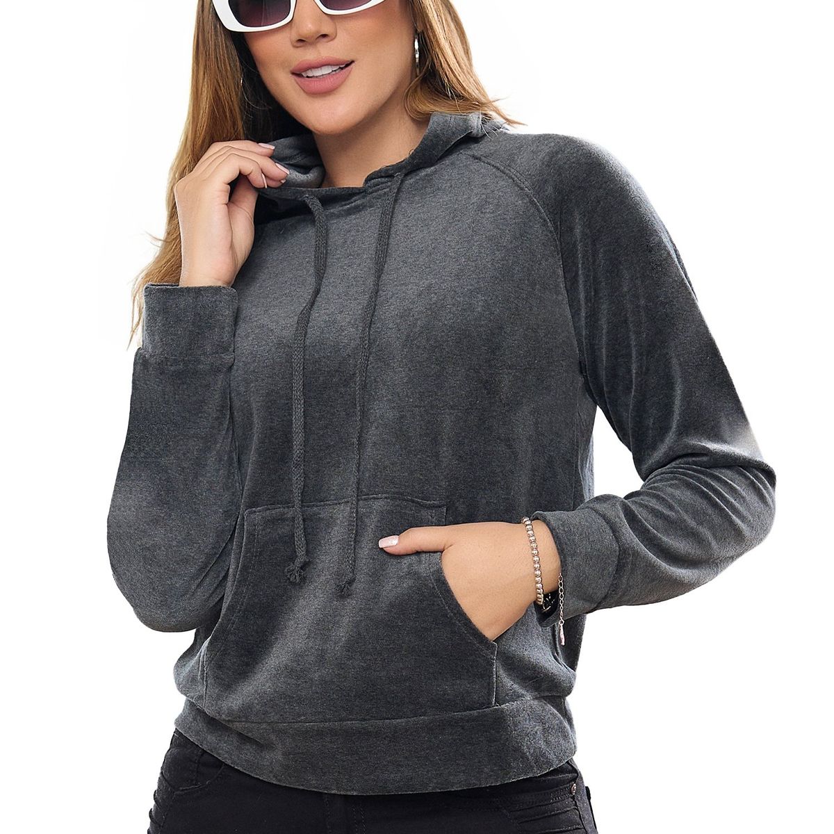 CROYDON - Buzo amarella Gris Croydon para Mujer