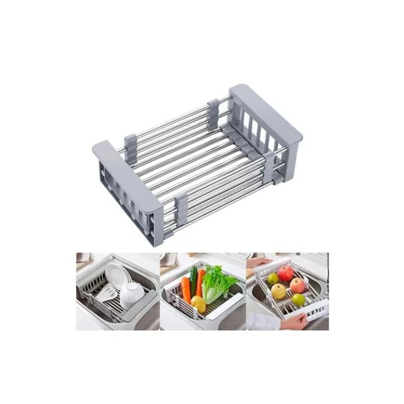 SHEN HUANG - Secador De Platos Y Alimentos Expandible En Acero Inoxidable