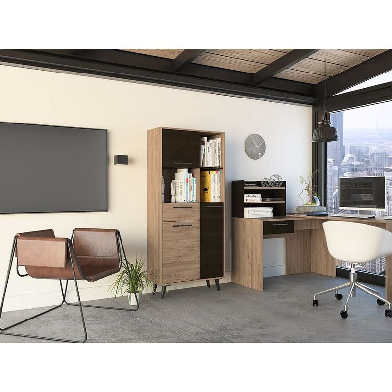 RTA DESIGN - Biblioteca bilbao bmw 4129 miel/wengue 160 x 72 x 30,6 rta muebles