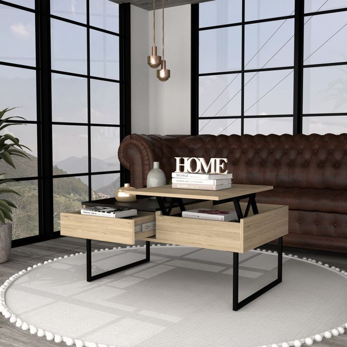 RTA MUEBLES - Mesa de centro funcional duna mrw 6277