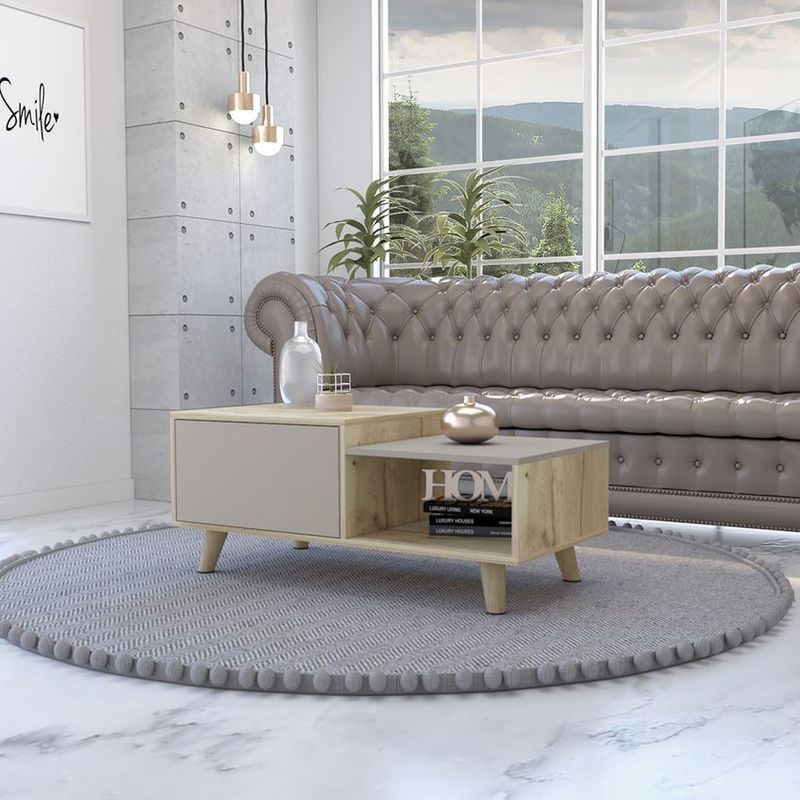 RTA MUEBLES - Mesa de centro bora habanno/plomo mdt 9522