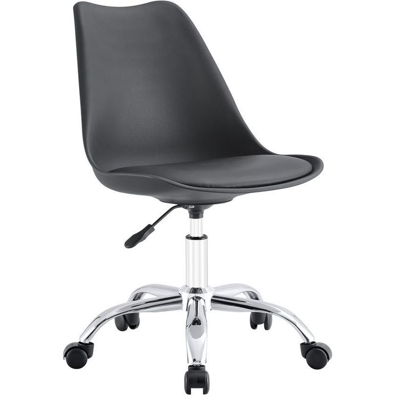 RTA MUEBLES - Silla Oficina Giratoria Acolchada Negra  sln 9768