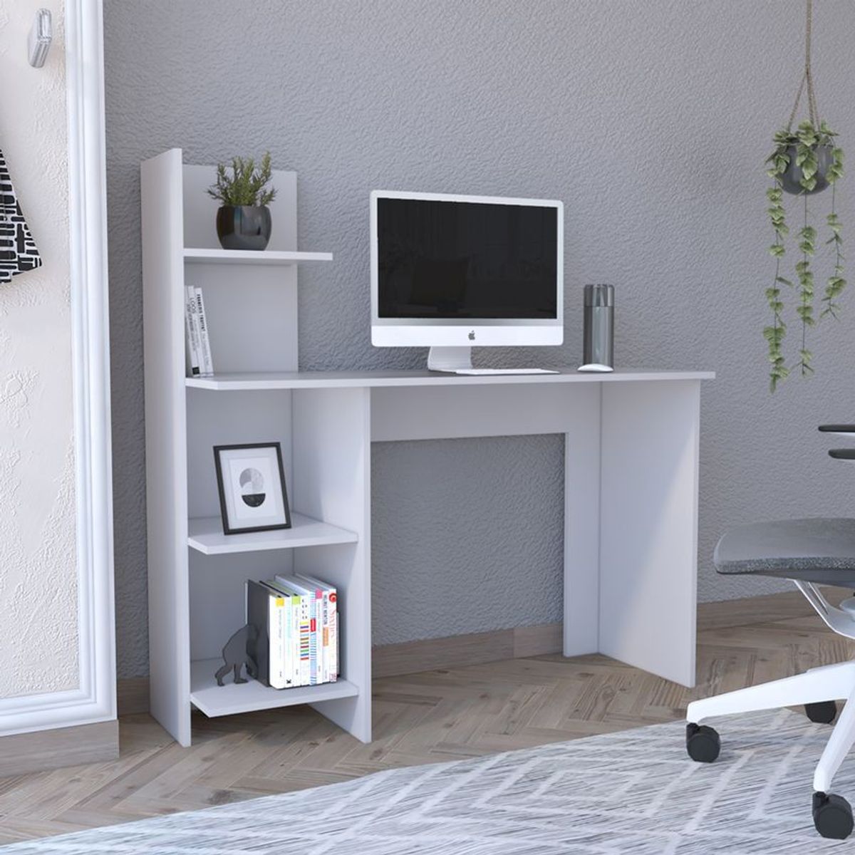 RTA MUEBLES - Escritorio 120 Vilna Blanco RTA