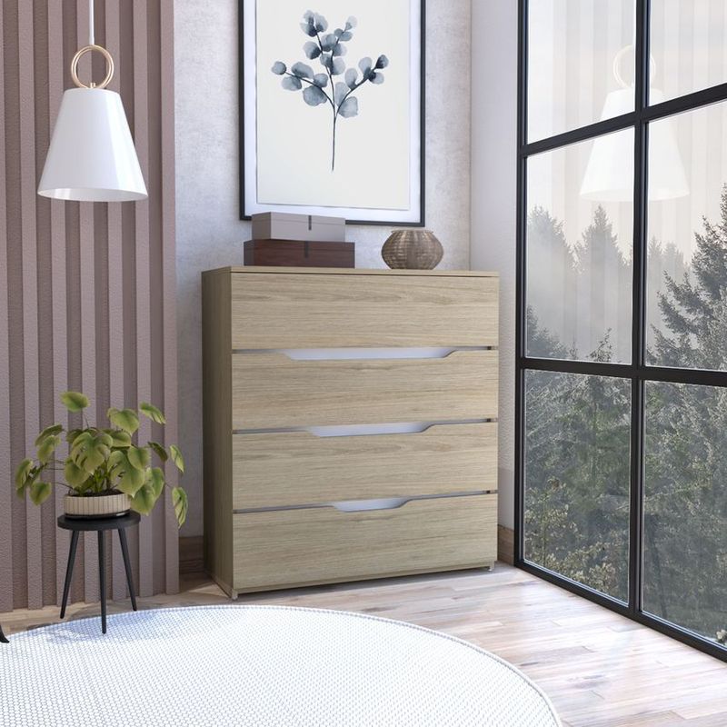 RTA MUEBLES - Cómoda zoe rovere/blanco rta muebles crb 7656