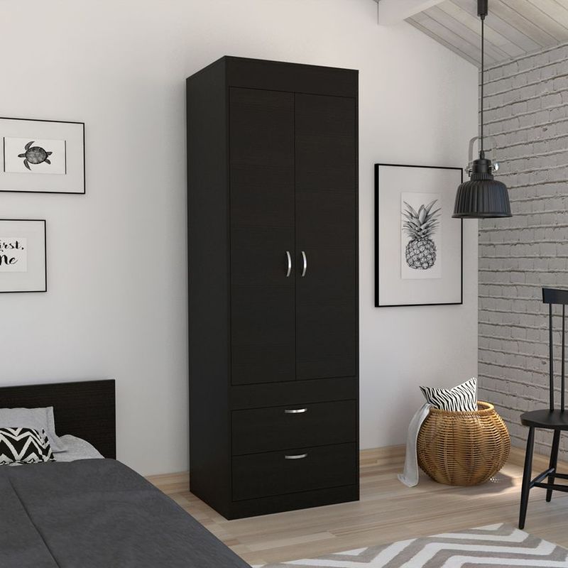 RTA MUEBLES - Closet lisboa 2 cajones wengue rta muebles clw 1428