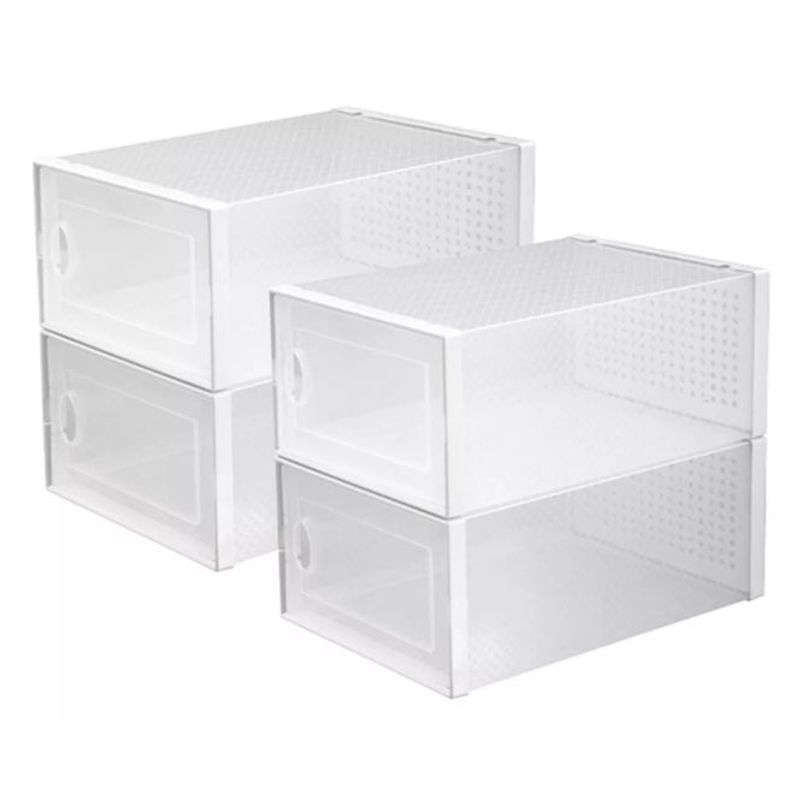 GENERICO - Caja Organizadora Zapatos Set X4 Banhaus Zapatero Apilable