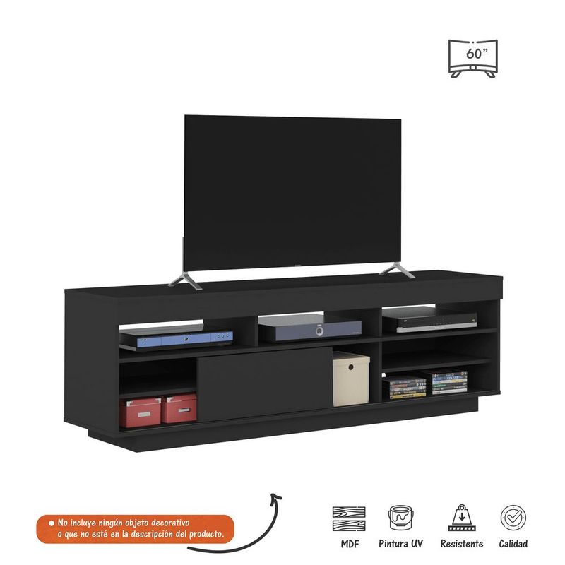 BERTOLINI - Mueble de TV 55 Bertolini Color Negro
