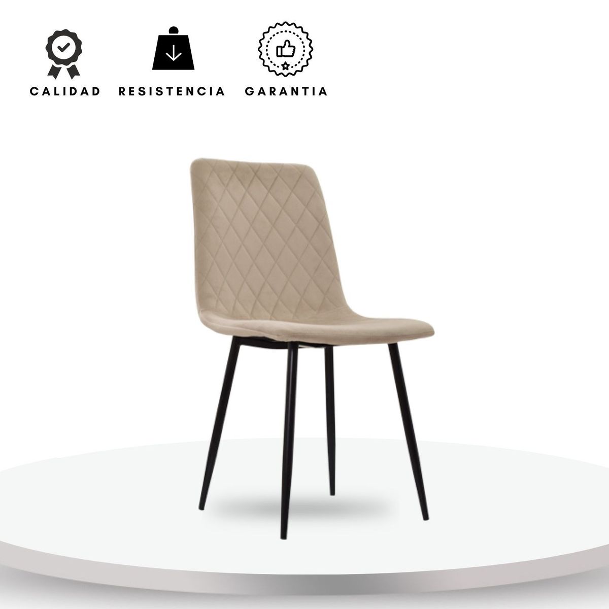 EKONOMODO COLOMBIA - Silla De Comedor Tapizada Best Arena