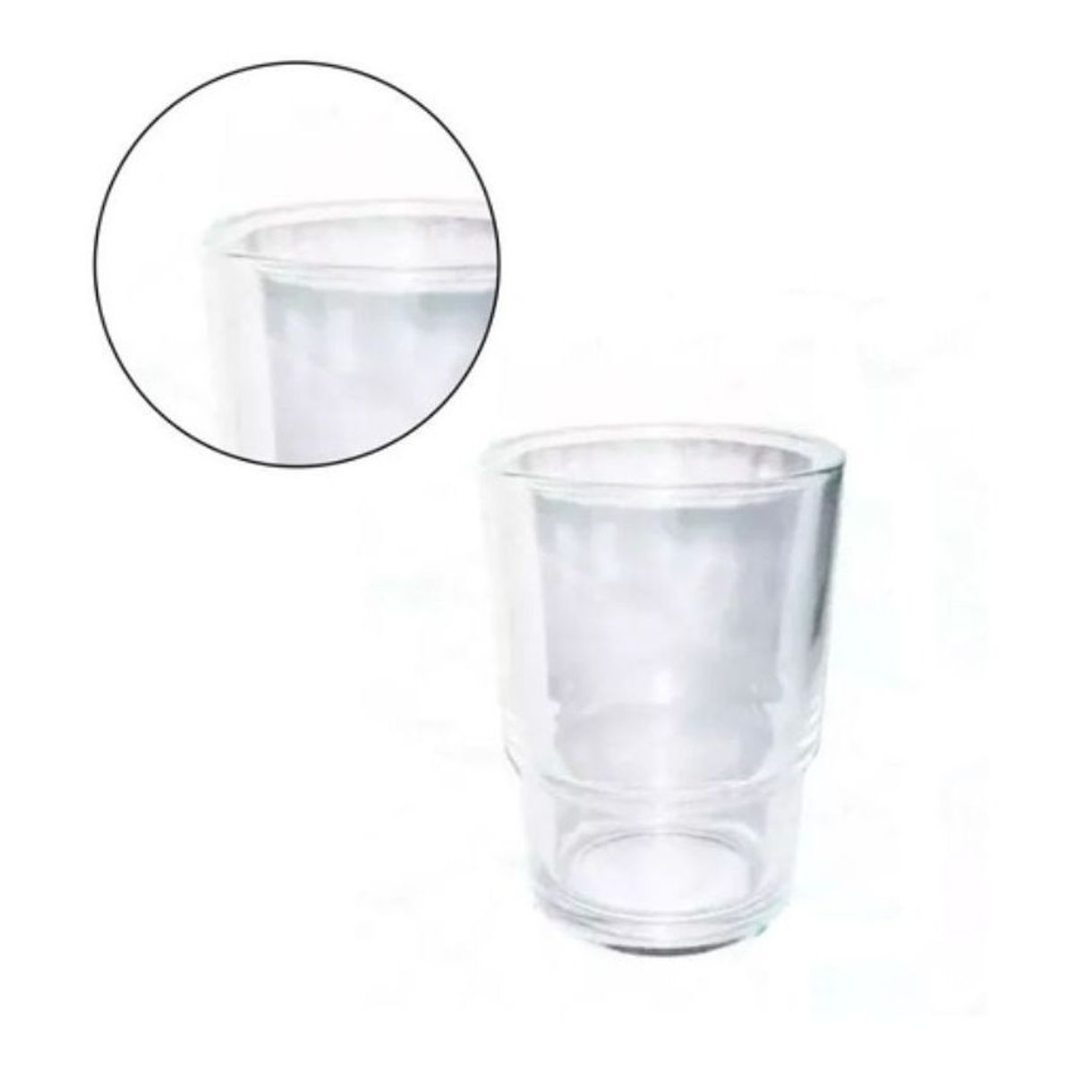 GENERICO - Vaso cepillera elaborado en cristal transparente u opaco