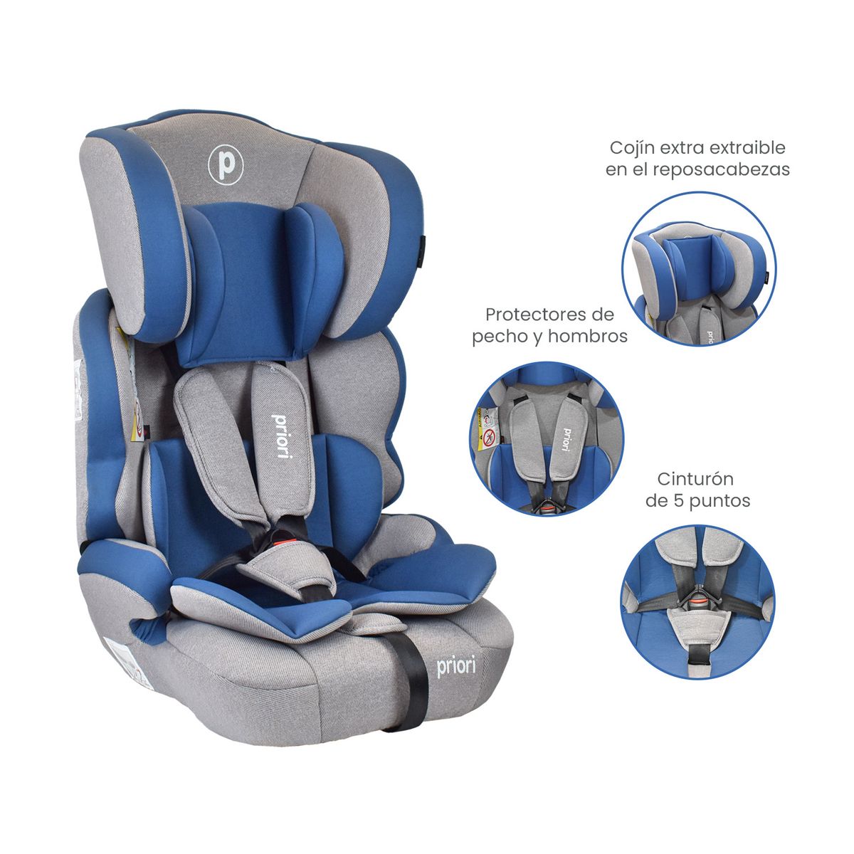 PRIORI - Silla Carro Bebe Thunder Priori Azul