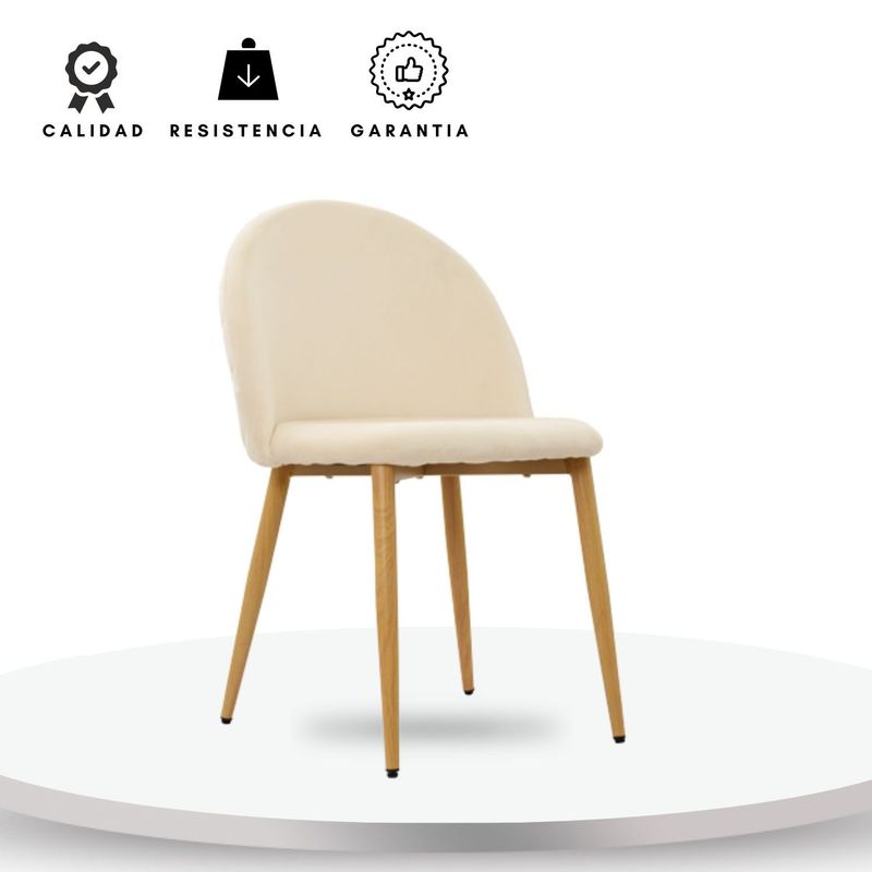 EKONOMODO COLOMBIA - Silla De Comedor Tapizada Anix Arena